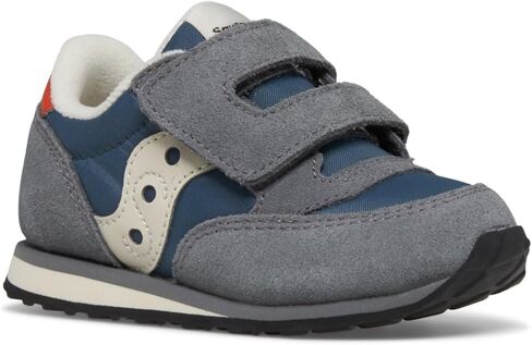 Saucony Jazz Hook & Loop Sneaker (Toddler/Little Kid), Grey/Blue/Orange, 12 US Unisex in Kuwait