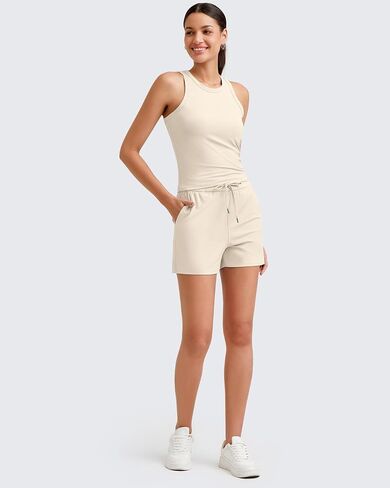 G4Free Ribbed Shorts for Women Trendy High Waisted Casual Summer Shorts Running Athletic Shorts in Saudi Arabia