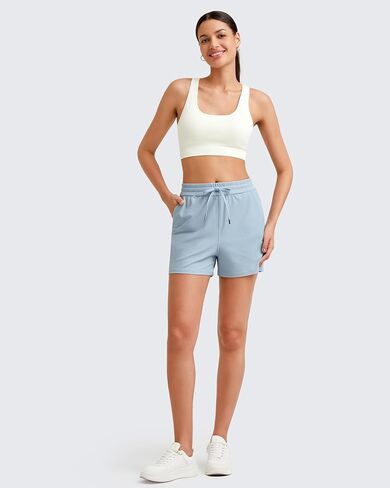 G4Free Ribbed Shorts for Women Trendy High Waisted Casual Summer Shorts Running Athletic Shorts in Saudi Arabia
