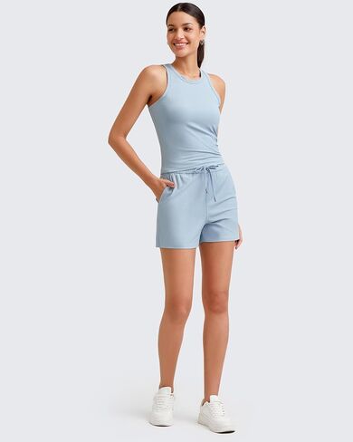 G4Free Ribbed Shorts for Women Trendy High Waisted Casual Summer Shorts Running Athletic Shorts in Saudi Arabia