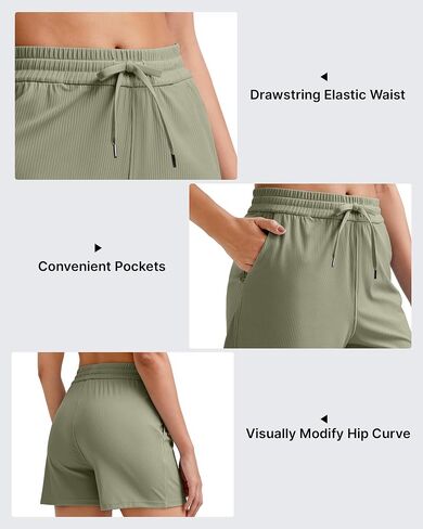 G4Free Ribbed Shorts for Women Trendy High Waisted Casual Summer Shorts Running Athletic Shorts in Saudi Arabia
