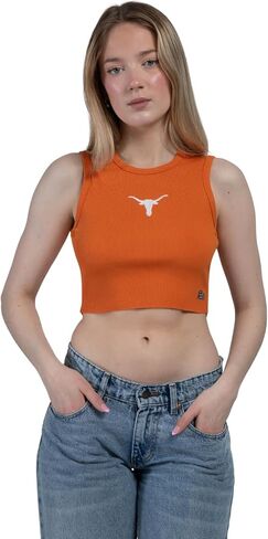 خزان الضجيج والنائب للنساء (X -Small) - UT Austin Top للنساء ، أعلى خزان Fit Fit ، قمصان جامعية لأيام اللعبة - برتقالي محترق in Saudi Arabia