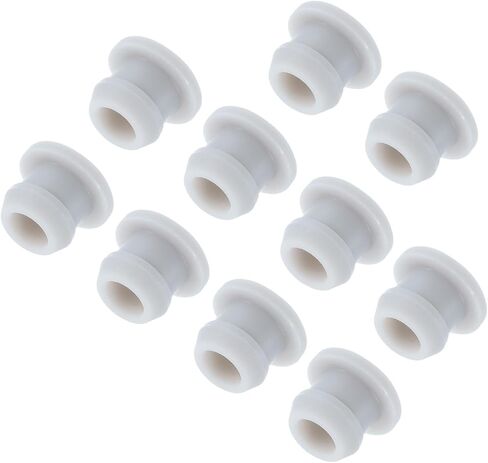 MECCANIXITY Silicone Snap in Locking Hole Plugs,Rubber Panel Seal Cover Flush Type Panel Round for Kitchen Rubber Bulkheads Waterproof Sealing Plugs 8mm/0.3 Inch Diameter Grey,Pack of 10 in Kuwait