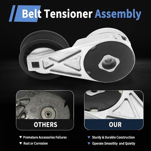 تجميع بكرة حزام محرك في حزام القيادة 38104 ملائمة لبويك رينديزفيوس 2002-2007 ، ملائمة لشيفروليه ماليبو الاعتدال ، الملاءمة ل Pontiac Aztek 2001-2005 Montana 1999-2006 ، Fit for Saturn 2005 in Kuwait