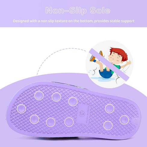 WateLves Girls & Boys Slide Sandals Kids Summer Slippers Slip On for Outdoor Beach Pool Shower (Little Kid/Big Kid) in Saudi Arabia