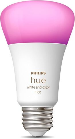 Philips Hue Smart Light Starter Kit - Includes (1) Bridge and (4) 75W A19 E26 LED Smart White and Color Ambiance Bulbs - Control with App - Compatible with Alexa, Google Assistant, and Apple HomeKit in Kuwait