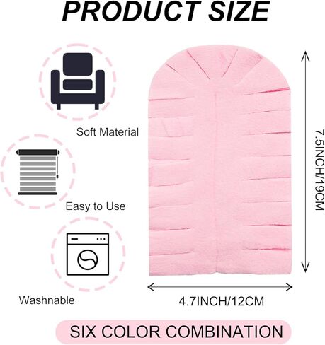 6 قطع منفضة غبار قابلة لإعادة الاستخدام وقابلة للغسل لمقبض منفضة رطب وجاف للاستخدام المزدوج منافض تنظيف يدوية لمروحة السقف ونافذة المطبخ وأرضية قوس قزح in Kuwait