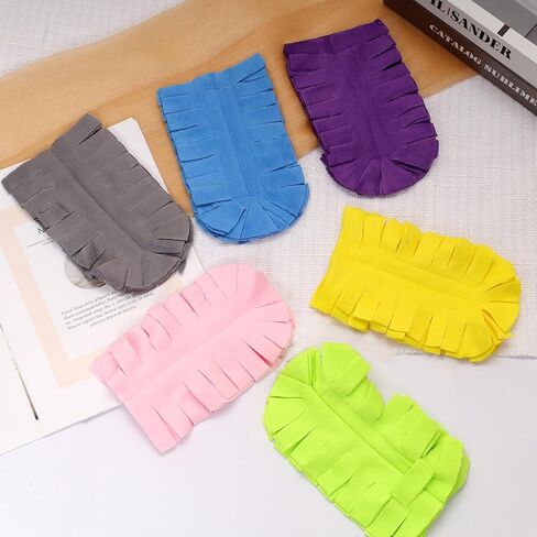 6 قطع منفضة غبار قابلة لإعادة الاستخدام وقابلة للغسل لمقبض منفضة رطب وجاف للاستخدام المزدوج منافض تنظيف يدوية لمروحة السقف ونافذة المطبخ وأرضية قوس قزح in Kuwait