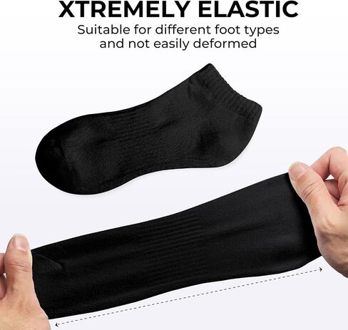 Womens Mens Socks 10 Pairs, Size 9-11 Ankle Athletic Socks For Women Men, Low Cut Cotton Running Socks for Women Men, White in Saudi Arabia