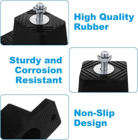 12 قطعة دعامة تثبيت مطاطية مضادة لامتصاص الصدمات، عازل اهتزاز مكيف الهواء، دعامة مطاطية لتثبيت مكيف الهواء in Kuwait