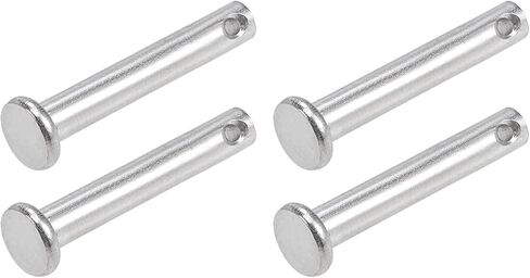 METALLIXITY Clevis Pins (6mmx20mm) 4Pcs, Single Hole Flat Head 304 Stainless Steel Fastener Pin - for Metal Devices, Furniture Installation, Industrial, DIY in Saudi Arabia