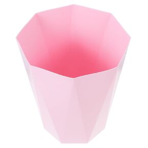 MAGICLULU 1pc Kids Room Waste Basket Trash Can Bathroom Uncovered Waste Bin - Resistant Trash Bin Debris Holder Trash Can Kitchen Mini Office Simple Pink Dried Flower Bucket