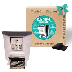 Trash Can Kitchen - Mini Garbage Can for Kitchen Cabinet, Durable & Flexible Dustbin, Papelera para la Cocina, Basureros para Cocina - Keep Your Space Clean & Organized