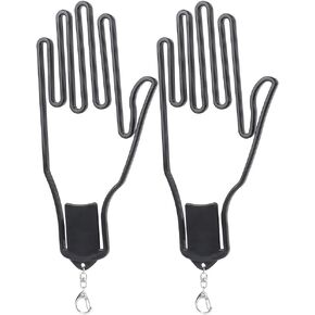 Gloves Stretcher, 2Pcs Black Frame Glove Support, Plastic Glove Bracket Tool Accessory