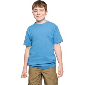 Insect Shield Youth UPF 30+ Breathable Dri-Balance Short Sleeve T-Shirt, with Built-in Bug Protection, Marine Blue, Medium (10-12)