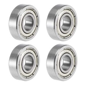 uxcell S695ZZ Deep Groove Ball Bearings 5mm x 13mm x 4mm Double Shielded Stainless Steel 4pcs