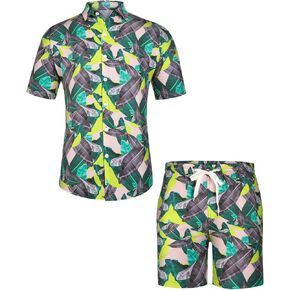 GINGTTO Men's Beach Outfits 2 Piece Sets Summer Vacation Essentials Loungewear