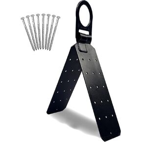 Frontline RO01 Reusable Hinged Roof Anchor | Heavy Duty D-Ring | OSHA & ANSI Compliant | High Strength Alloy Steel | Roofing Anchor with Nails Included