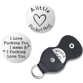 Pocket Hug Token for Women Mom Friend Birthday gifts for Her Him Long Distance Gifts for Men Dad Son Inspirational Keychain