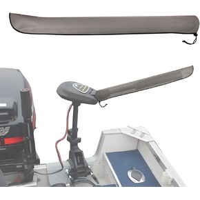 Waterproof Tiller Cover 48",Heavy Duty 481D Oxford Waterpoof Sailboat Tiller Cover,Slip-on Tiller Cover(121.92 * 16.51cm),Grey