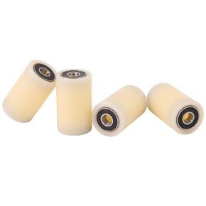 Smart Machines Nylon wheels 30 mm diameter 50 mm wide 6 mm bearing precision machined in EU (30-50-6)