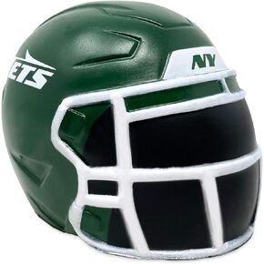 Party Animal NFL Jumbo Squeezymates Helmet New York Jets Squeezy Helmet Figurine, Team Colors, 4" Tall