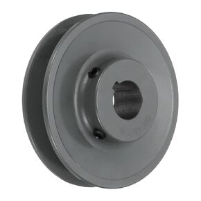 uxcell BK45-7/8 V-Belt Sheave 7/8"Bore 4.25"OD Single Groove Web Sheave Bored-to-Size Sheave, Cast Iron, Belt Section for 3L or B Belt
