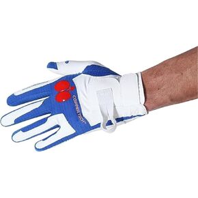 Copper Tech Training Glove Men's Left Hand, White and Royal Blue, Medium