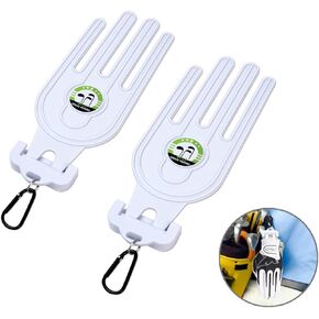Golf Glove Holder Stretcher, 2PCS Durable Glove Support Frame Dryer Shaper Tool Accessories for Sports Gloves Maintenance, White, One Size