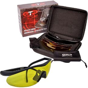 Shooting Glasses: Eye Protection for Shooting with Anti-Fog, Z87.1, Scratch-Resistant, 100% UV Protection Safety Glasses, Adjustable Arm Protective Glasses