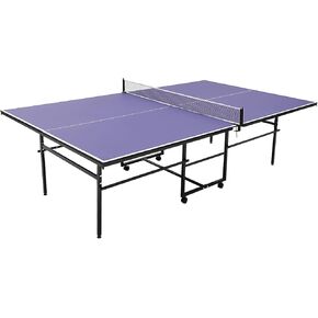 Professional Outdoor Table Tennis Tables, Indoor/Outdoor Portable Ping Pong Table Game with Net for Adults/Teens,2 Table Tennis Paddles and 3 Balls
