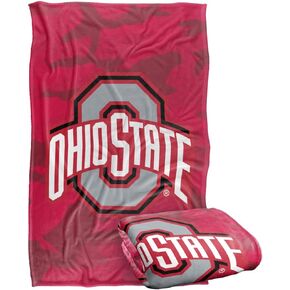 The Ohio State University Blanket, 36"x58" OSU Camo Silky Touch Super Soft Throw Blanket