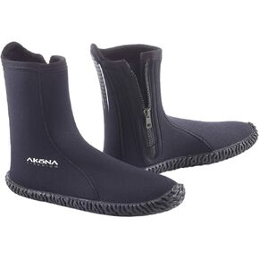 AKONA 6.5 mm Tall Nylon II Neoprene Boot. Ideal for Snorkeling, Scuba Diving, Kayaking, SUPing, and Hiking Around Water and Rocks