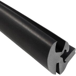 Trim-Lok EPDM Dense Rubber Window Locking Gasket – Fits 1/4" Glass and 1/16" Panel Edge, 25’ Length – One-Piece Locking System (Inline), Weather Stripping Seal for Stationary Windows or Windshields