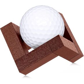 1 Pcs Golf Ball Display Rack Wooden Golf Ball Display Holder 1.97 Inches Decorative Ball Stand Brackets for Single Golf Balls for 3D Printing Golf Ball Stand Holder (Walnut Color)