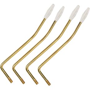 4Pcs Yootones 6MM Electric Guitar Thread Tremolo Arm Whammy Bar with Tip Compatible with Squier Stratocaster Electric Guitar Tremolo System (White Hat)
