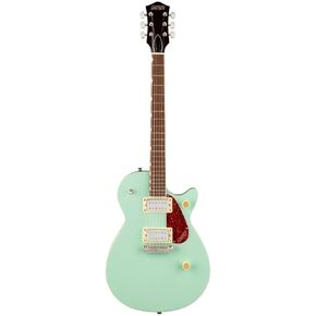 Gretsch Streamliner Jet Club Single-Cut 6-String Right-Handed Electric Guitar with Wraparound Tailpiece, Nato Body and Laurel Fingerboard (Mint Metallic)