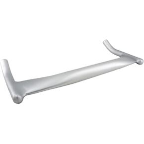 OOAFOAF Bullhorn Handlebar Aluminum Alloy φ31.8mm Width 420mm for Fixed Gear Bike Road Bike, Silver