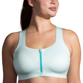 Brooks Dare Zip 2.0 Women s Run Bra - Ice Blue/Vivid Teal - 30DDE