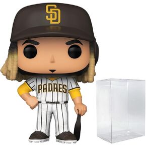 POP MLB: Padres - Fernando Tatís Jr. (Home Uniform) Funko Vinyl Figure (Bundled with Compatible Box Protector Case), Multicolor, 3.75 inches