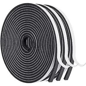 Foam Insulation Tape Weather Stripping Draft Excluder for Doors Window Insulation Kit (1/4inx1/8in)
