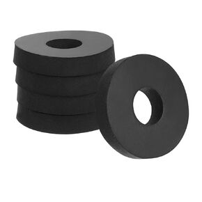 PATIKIL Flat Rubber Washers, 20Pcs 1-1/2 Inch OD x 1 Inch ID x 1/8 Inch Thickness Multi Purpose Spacer Rubber Bushings Anti Vibration Washers for Bolts Screws Home Car Appliances