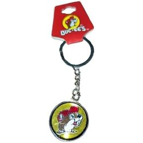 Buc-ee's Beaver Mascot Metal Key Chain - Bottle Opener - Spinner (Enamel Bottle Cap Shaped Bottle Opener)