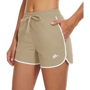 TACVASEN Women's Hiking Shorts with Pockets Quick Dry Lightweight Outdoor Running Shorts Breathable Active Sports