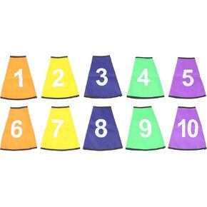 Kisangel 10pcs Logo Bucket Protective Sleeve Circle Spots for Kids Soccer Flexible Cone Colorful Rug Cones Rugs for Kids Sign Cone Sleeve Polyester Cloth Bucket Lid Outdoor Child