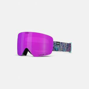 Giro Contour RS Ski Goggles - Snowboard Goggles for Men & Women - Pink Data Mosh Strap with Vivid Pink/Vivid Infrared Lenses