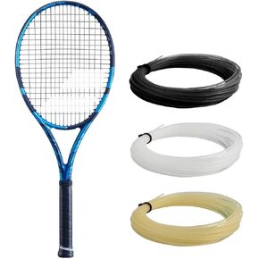 Babolat Pure Drive Plus Tennis Racquet - Strung Syn Gut, Natural, 16g - Mid-Range Tension (4 1/2" Grip)