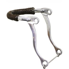The Colorado Saddlery Aluminum Braided Hackamore Noseband, Chrome