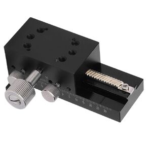 Z Axis Linear Stage, Thin Aluminum Alloy Manual Linear Stage, Dovetail Aluminum Alloy Feed Screw Linear Roller Bearings for Testing Machines, Microscopes