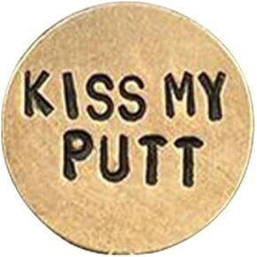 Jowxsx 1Pc Funny Golf Ball Marker, Golf Ball Marker, Humor Novelty Golf Ball Markers with Funny Words, Golf Ball Marker Hat Clip, Golf Gag Gifts for Golfers Golf Lovers, Ball Markers